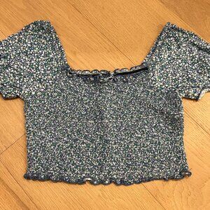aerie ruffle top- size xs